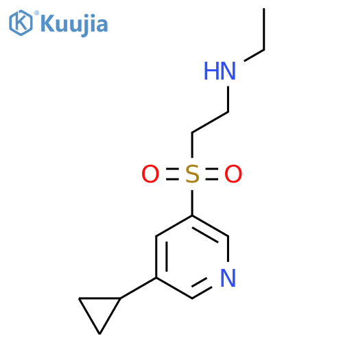 {2-(5-cyclopropylpyridin-3-yl)sulfonylethyl}(ethyl)amine structure