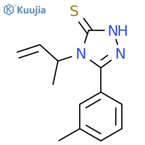 4-(but-3-en-2-yl)-5-(3-methylphenyl)-4H-1,2,4-triazole-3-thiol structure