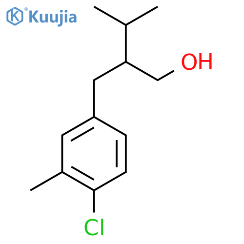 2-(4-chloro-3-methylphenyl)methyl-3-methylbutan-1-ol structure