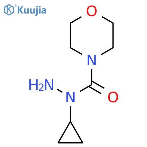 N-cyclopropylmorpholine-4-carbohydrazide structure