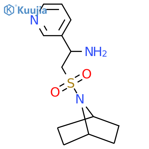 2-{7-azabicyclo2.2.1heptane-7-sulfonyl}-1-(pyridin-3-yl)ethan-1-amine structure