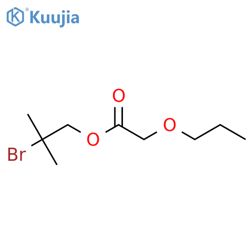 2-bromo-2-methylpropyl 2-propoxyacetate structure