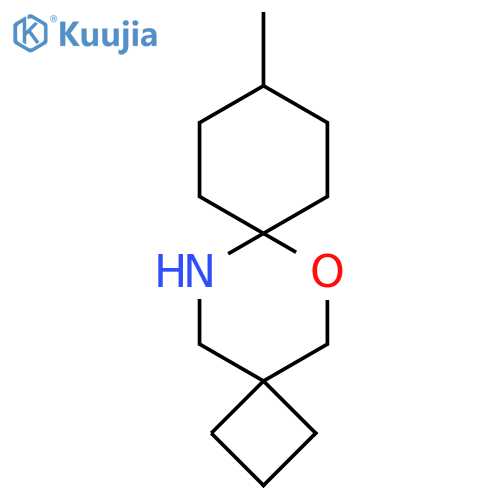 10-methyl-6-oxa-13-azadispiro3.2.5^{7}.2^{4}tetradecane structure