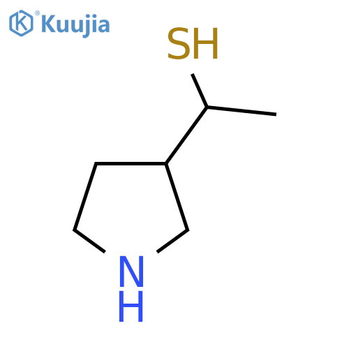 1-(pyrrolidin-3-yl)ethane-1-thiol structure