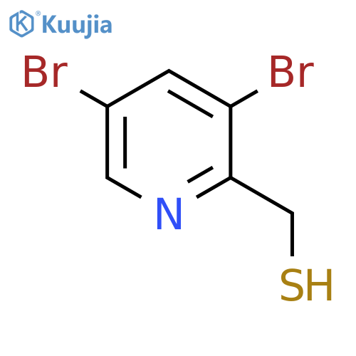 (3,5-dibromopyridin-2-yl)methanethiol structure