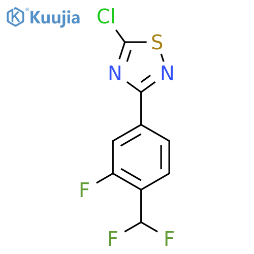 5-chloro-3-4-(difluoromethyl)-3-fluorophenyl-1,2,4-thiadiazole structure
