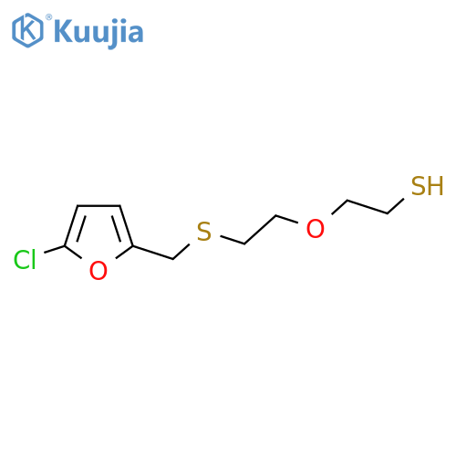 2-(2-{(5-chlorofuran-2-yl)methylsulfanyl}ethoxy)ethane-1-thiol structure