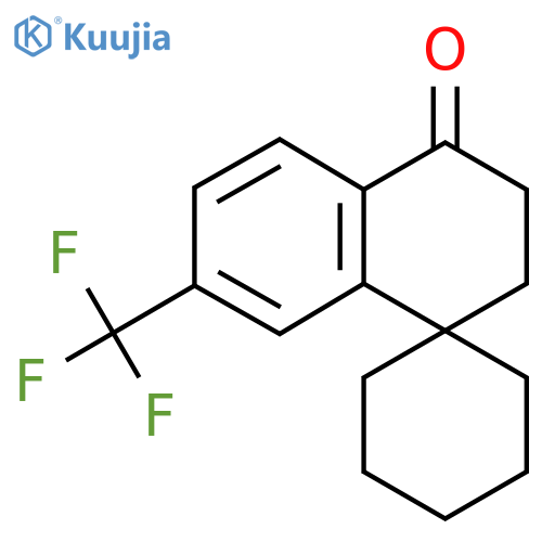 7'-(trifluoromethyl)-3',4'-dihydro-2'H-spirocyclohexane-1,1'-naphthalene-4'-one structure