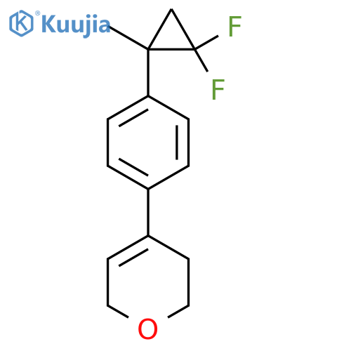 4-4-(2,2-difluoro-1-methylcyclopropyl)phenyl-3,6-dihydro-2H-pyran structure