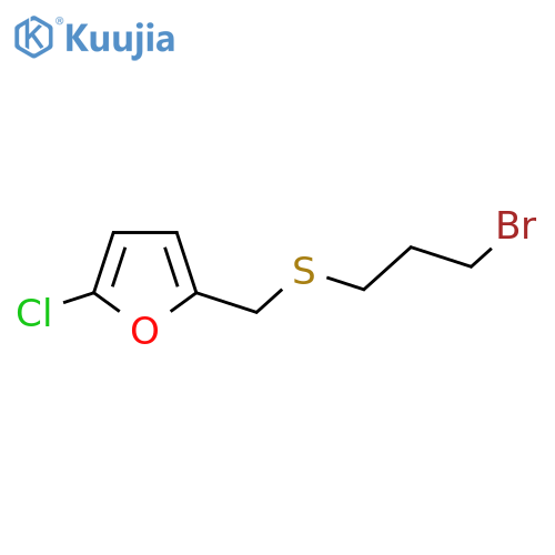 2-{(3-bromopropyl)sulfanylmethyl}-5-chlorofuran structure