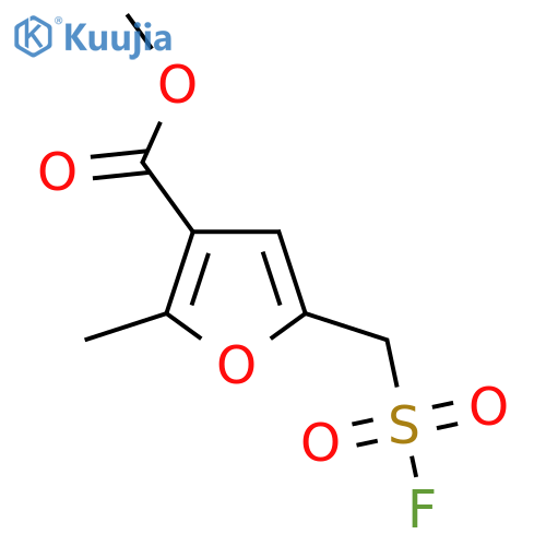 methyl 5-(fluorosulfonyl)methyl-2-methylfuran-3-carboxylate structure