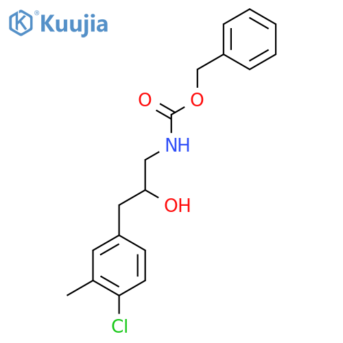 benzyl N-3-(4-chloro-3-methylphenyl)-2-hydroxypropylcarbamate structure