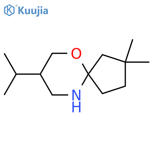 2,2-dimethyl-8-(propan-2-yl)-6-oxa-10-azaspiro4.5decane structure