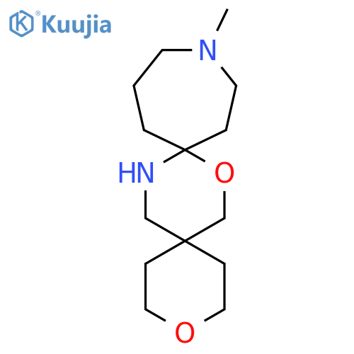 12-methyl-3,8-dioxa-12,16-diazadispiro5.2.6^{9}.2^{6}heptadecane structure
