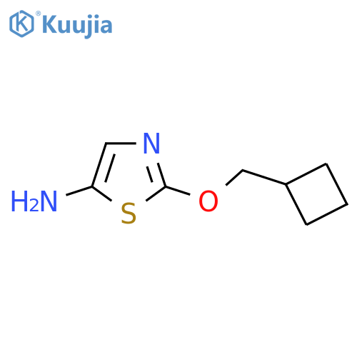 2-(cyclobutylmethoxy)-1,3-thiazol-5-amine structure