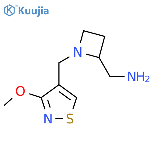 {1-(3-methoxy-1,2-thiazol-4-yl)methylazetidin-2-yl}methanamine structure