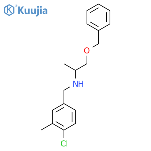 1-(benzyloxy)propan-2-yl(4-chloro-3-methylphenyl)methylamine structure