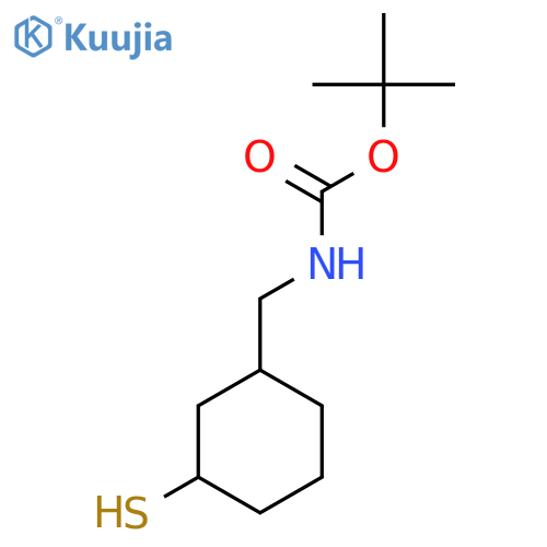 tert-butyl N-(3-sulfanylcyclohexyl)methylcarbamate structure