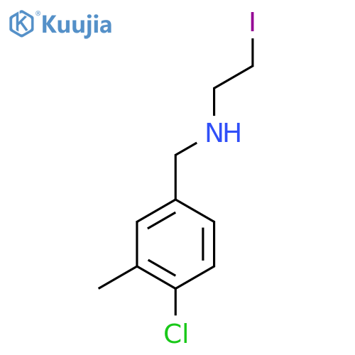 (4-chloro-3-methylphenyl)methyl(2-iodoethyl)amine structure