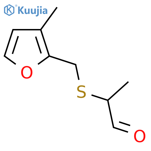 2-{(3-methylfuran-2-yl)methylsulfanyl}propanal structure