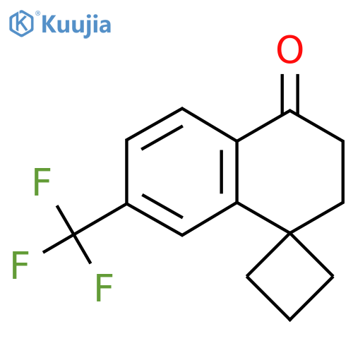 7'-(trifluoromethyl)-3',4'-dihydro-2'H-spirocyclobutane-1,1'-naphthalene-4'-one structure
