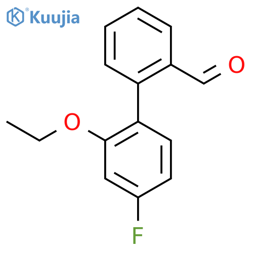 2-(2-ethoxy-4-fluorophenyl)benzaldehyde structure