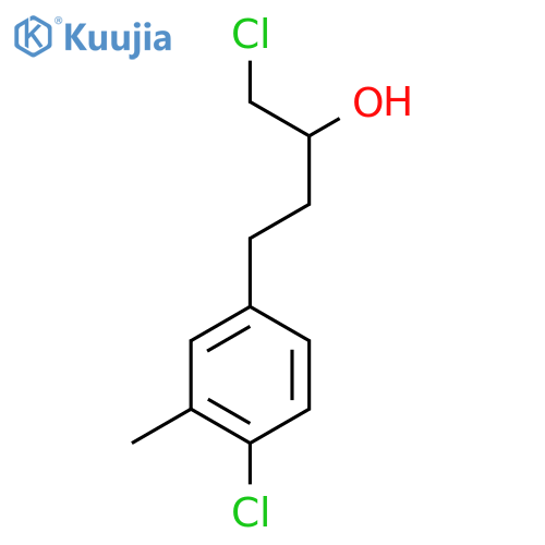 1-Chloro-4-(4-chloro-3-methylphenyl)butan-2-ol structure