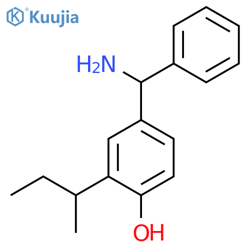 4-amino(phenyl)methyl-2-(butan-2-yl)phenol structure