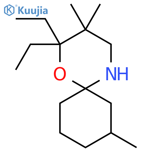 2,2-diethyl-3,3,8-trimethyl-1-oxa-5-azaspiro5.5undecane structure
