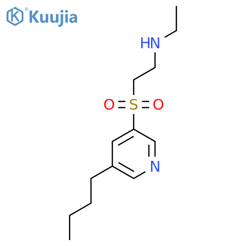 {2-(5-butylpyridin-3-yl)sulfonylethyl}(ethyl)amine structure