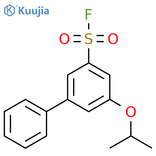 3-phenyl-5-(propan-2-yloxy)benzene-1-sulfonyl fluoride structure