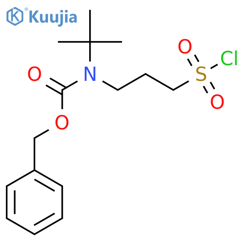 benzyl N-tert-butyl-N-3-(chlorosulfonyl)propylcarbamate structure