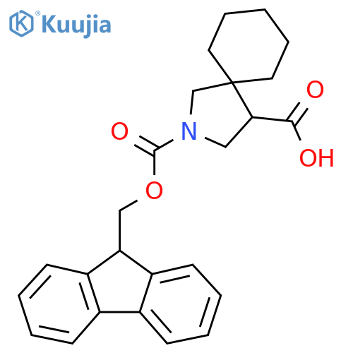 2-{(9H-fluoren-9-yl)methoxycarbonyl}-2-azaspiro4.5decane-4-carboxylic acid structure