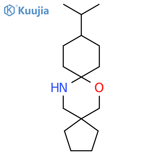 11-(propan-2-yl)-7-oxa-14-azadispiro4.2.5^{8}.2^{5}pentadecane structure