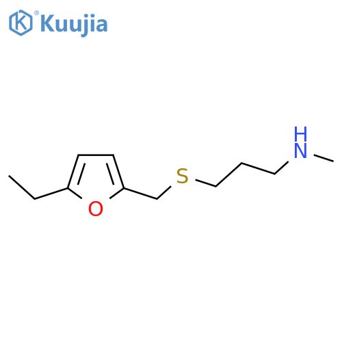 (3-{(5-ethylfuran-2-yl)methylsulfanyl}propyl)(methyl)amine structure