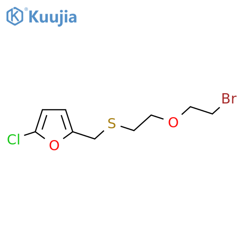 2-({2-(2-bromoethoxy)ethylsulfanyl}methyl)-5-chlorofuran structure