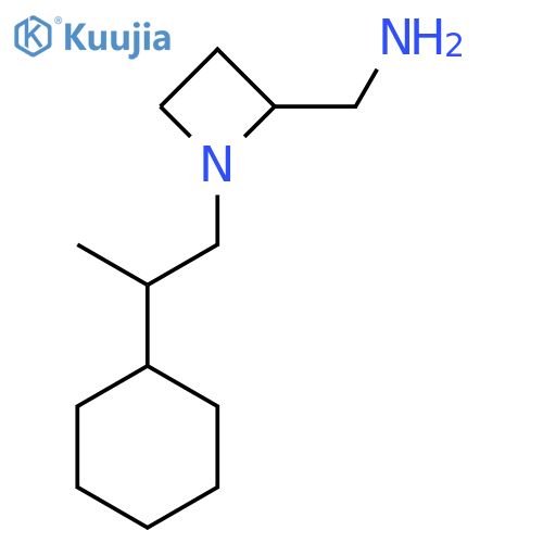 1-(2-cyclohexylpropyl)azetidin-2-ylmethanamine structure