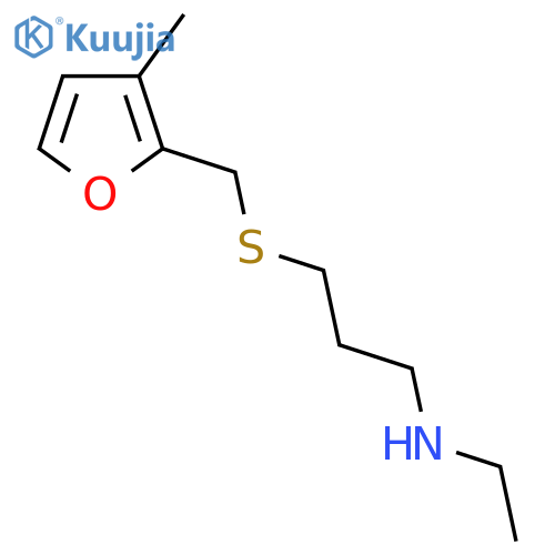 ethyl(3-{(3-methylfuran-2-yl)methylsulfanyl}propyl)amine structure