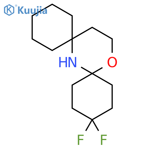 11,11-difluoro-14-oxa-7-azadispiro5.1.5^{8}.3^{6}hexadecane structure