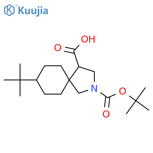 2-(tert-butoxy)carbonyl-8-tert-butyl-2-azaspiro4.5decane-4-carboxylic acid structure