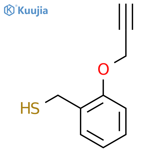 2-(prop-2-yn-1-yloxy)phenylmethanethiol structure
