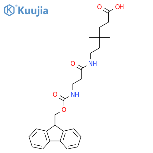 6-3-({(9H-fluoren-9-yl)methoxycarbonyl}amino)propanamido-4,4-dimethylhexanoic acid structure