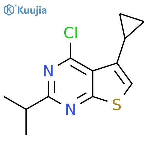 4-chloro-5-cyclopropyl-2-(propan-2-yl)thieno2,3-dpyrimidine structure