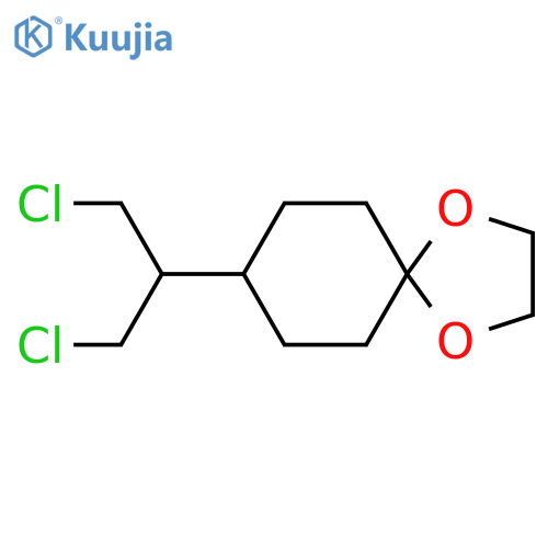 8-(1,3-dichloropropan-2-yl)-1,4-dioxaspiro4.5decane structure