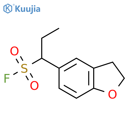 1-(2,3-dihydro-1-benzofuran-5-yl)propane-1-sulfonyl fluoride structure