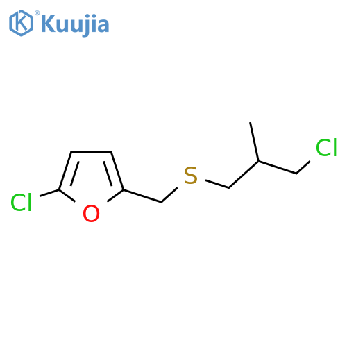 2-chloro-5-{(3-chloro-2-methylpropyl)sulfanylmethyl}furan structure