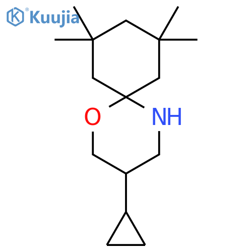 3-cyclopropyl-8,8,10,10-tetramethyl-1-oxa-5-azaspiro5.5undecane structure