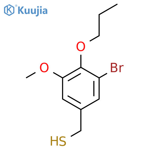 (3-bromo-5-methoxy-4-propoxyphenyl)methanethiol structure
