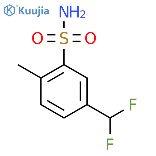 5-(difluoromethyl)-2-methylbenzene-1-sulfonamide structure