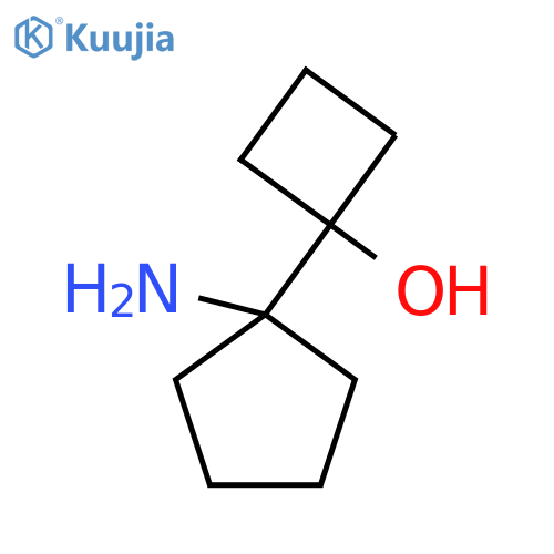 1-(1-aminocyclopentyl)cyclobutan-1-ol structure